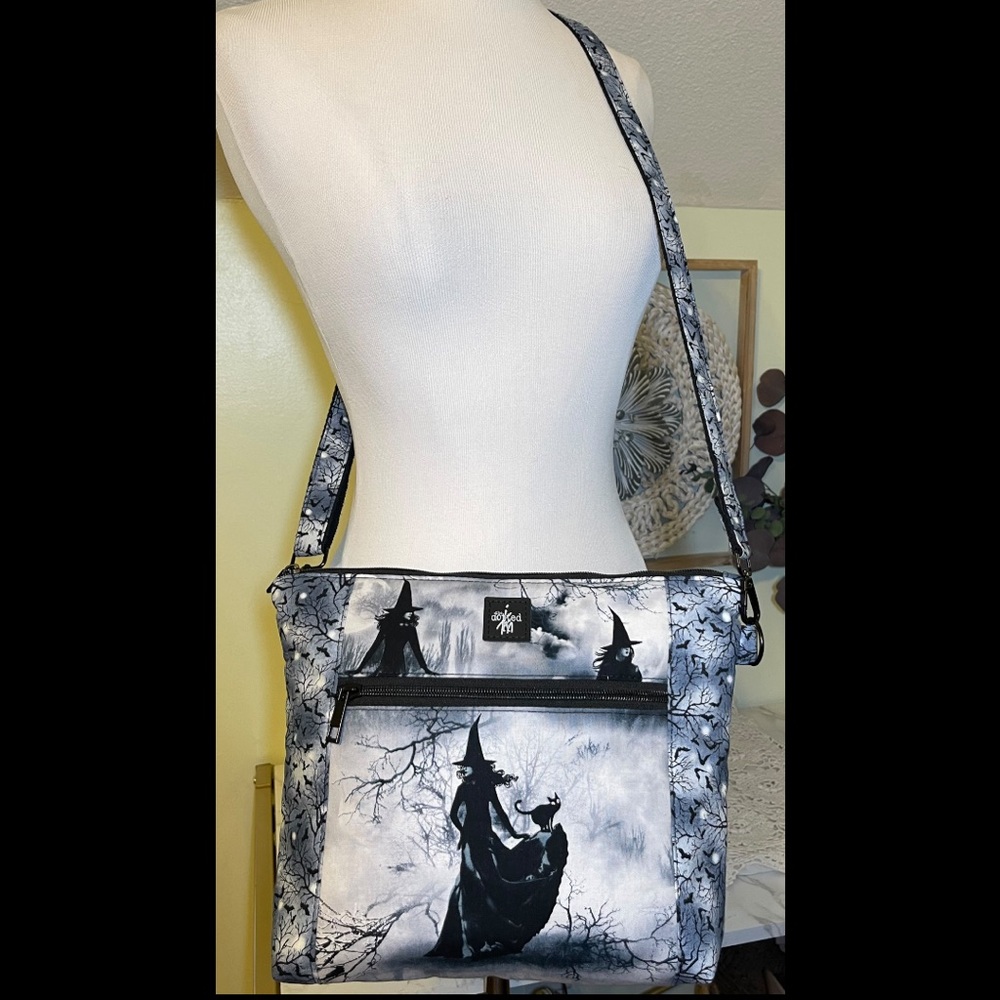 Witch Black Cats, Bats & Raven Handbag